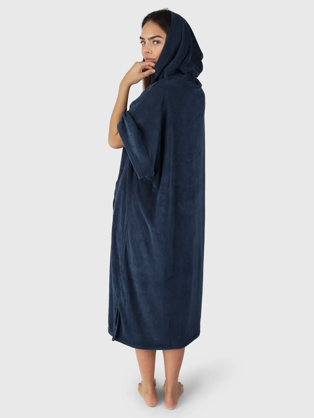 Poncho-Solid Poncho | Blue