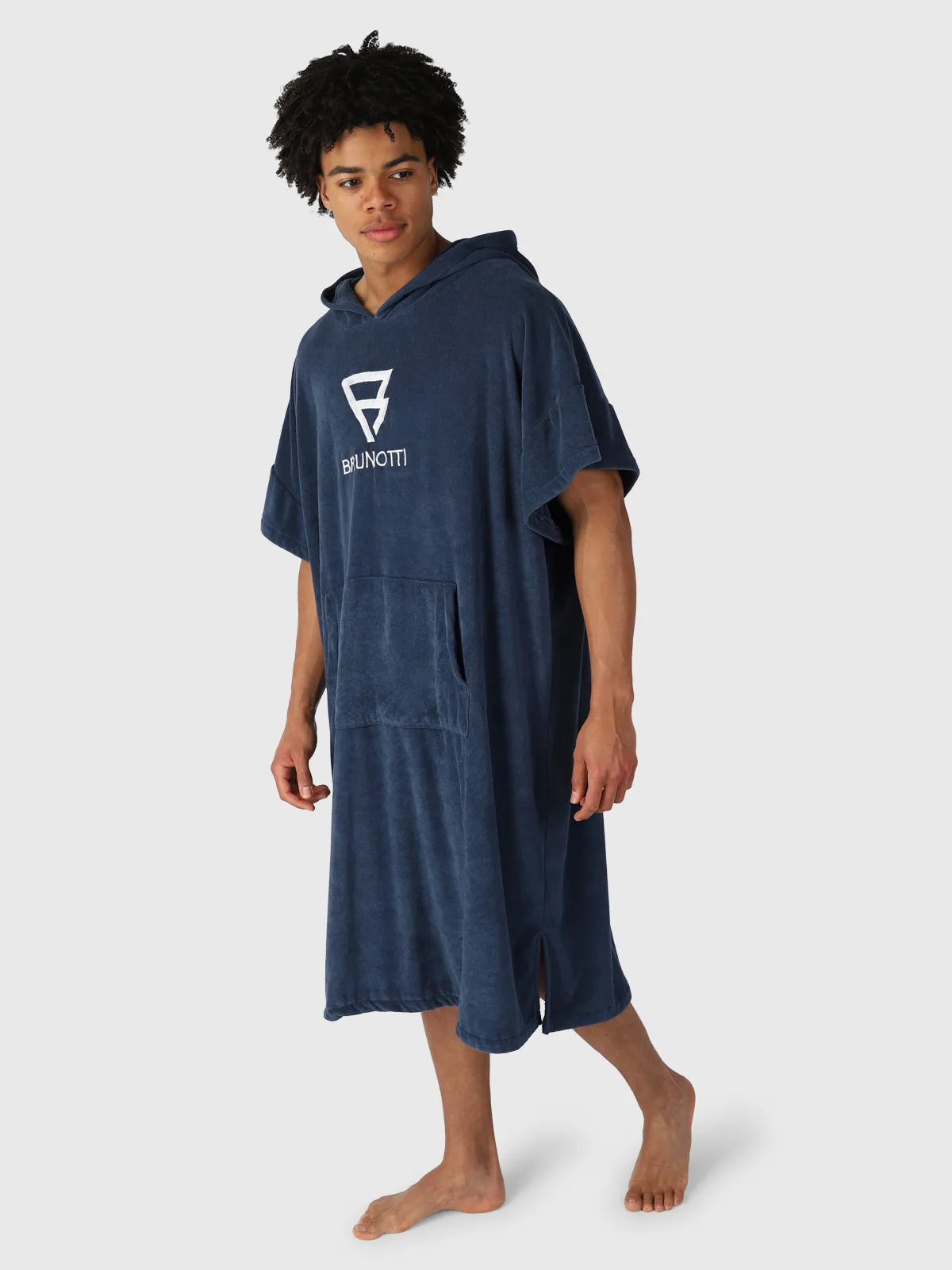 Poncho-Solid Poncho | Blue
