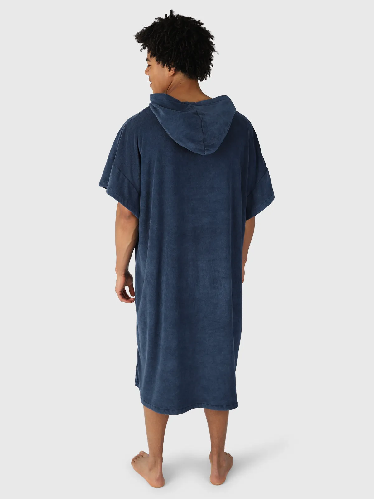 Poncho-Solid Poncho | Blue