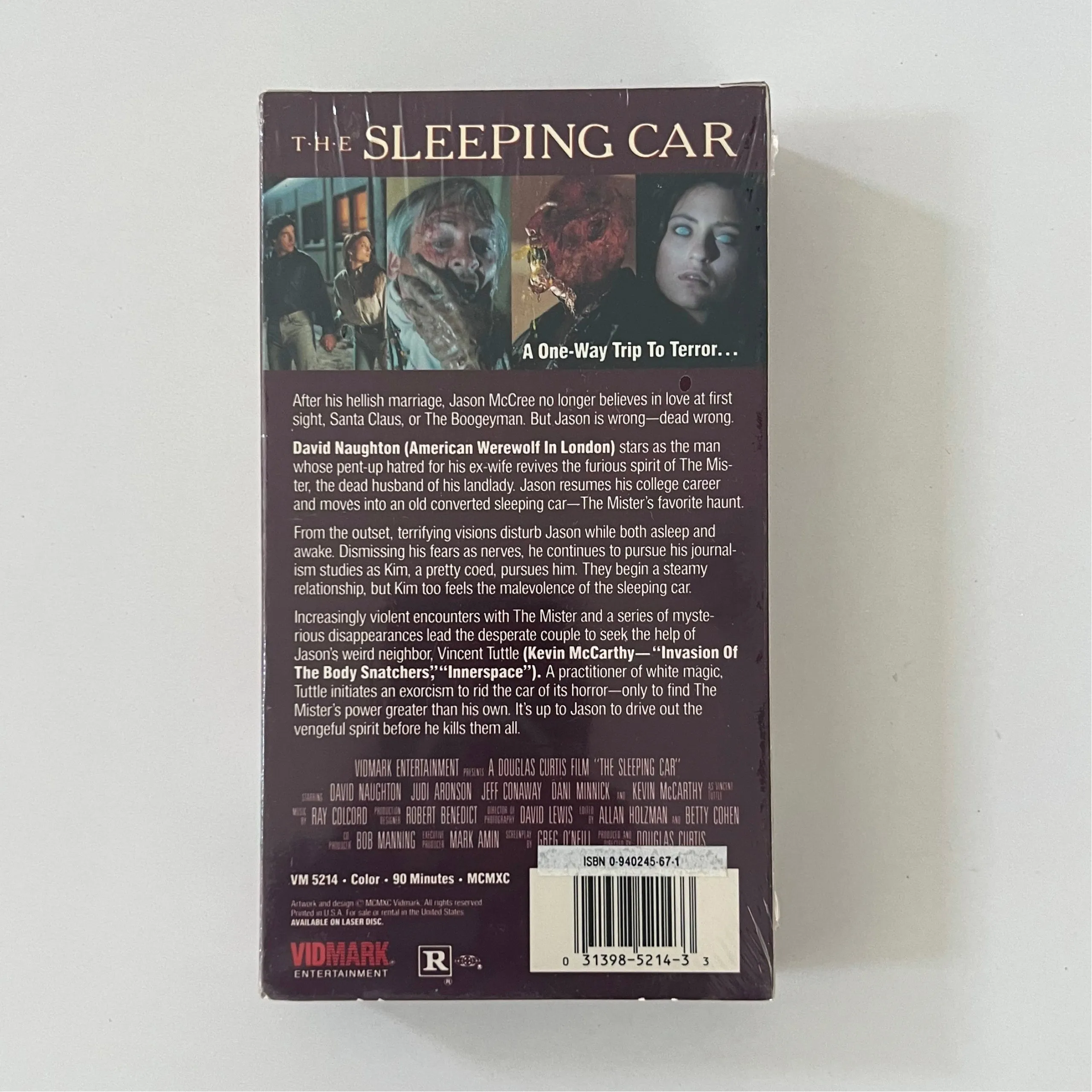 Rare Sealed The Sleeping Car VHS Horror