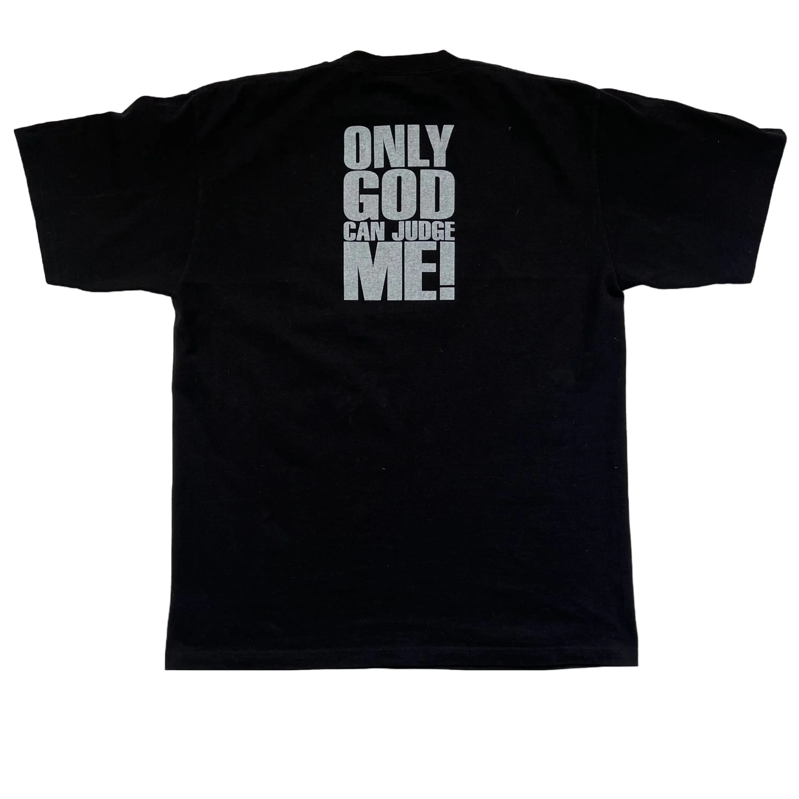 Rare Vintage Tupac "ONLY GOD CAN JUDGE ME!" double sided big print T-shirt