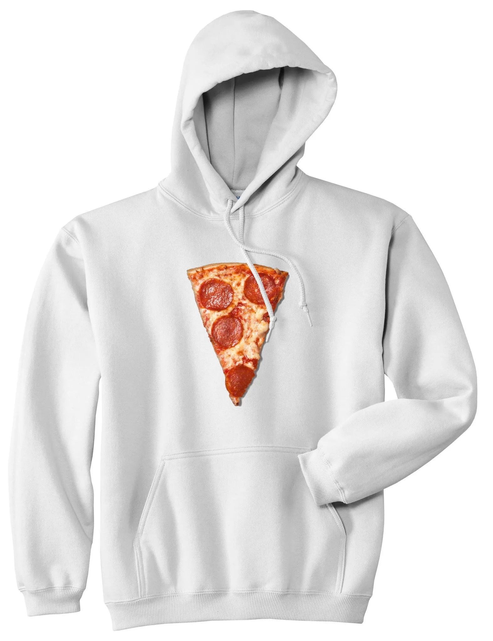 Real Pizza with Pepperoni Meme Pullover Hoodie Hoody