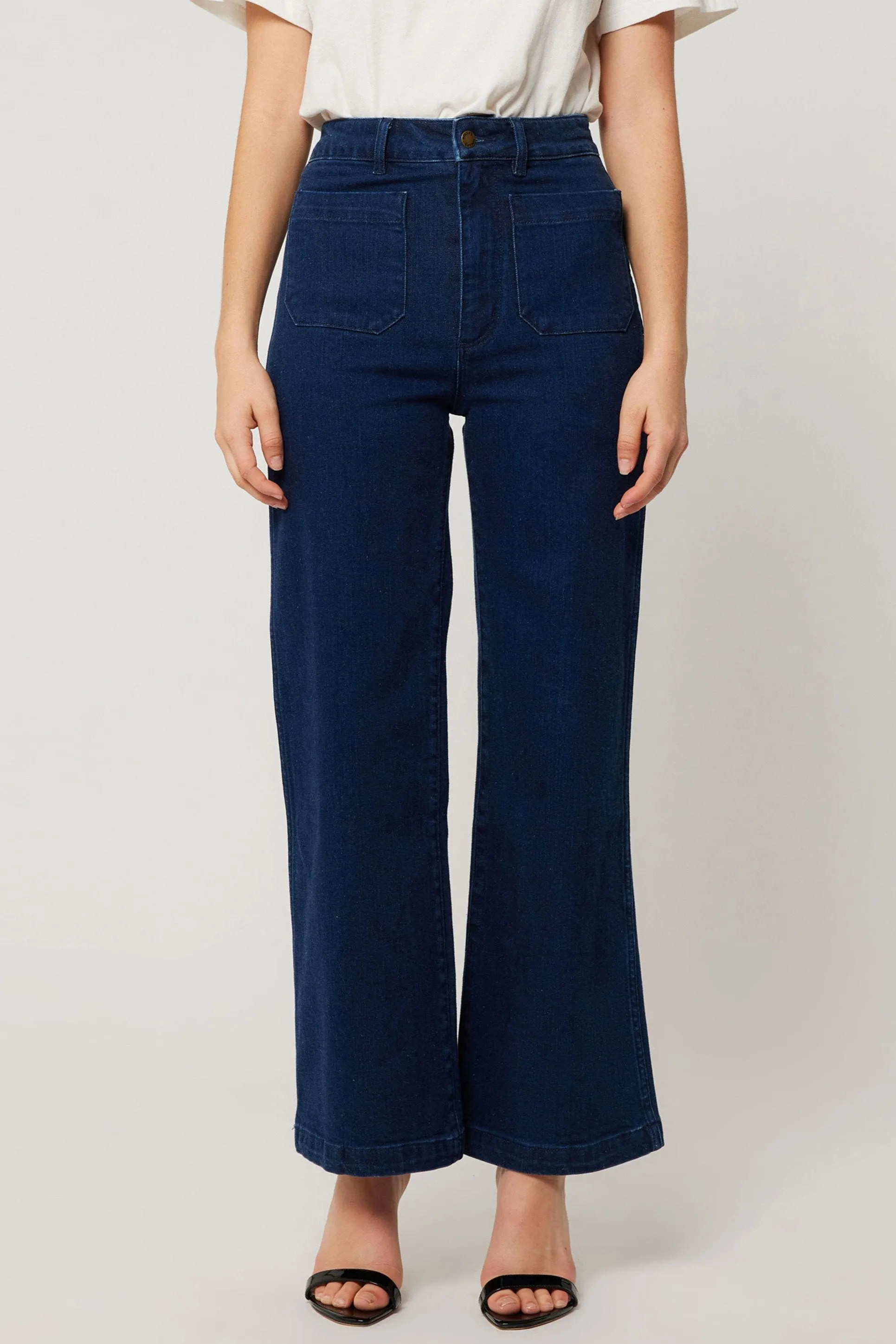 ROLLAS Sailor Ankle Denim Pant - Dark Stone
