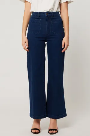 ROLLAS Sailor Ankle Denim Pant - Dark Stone