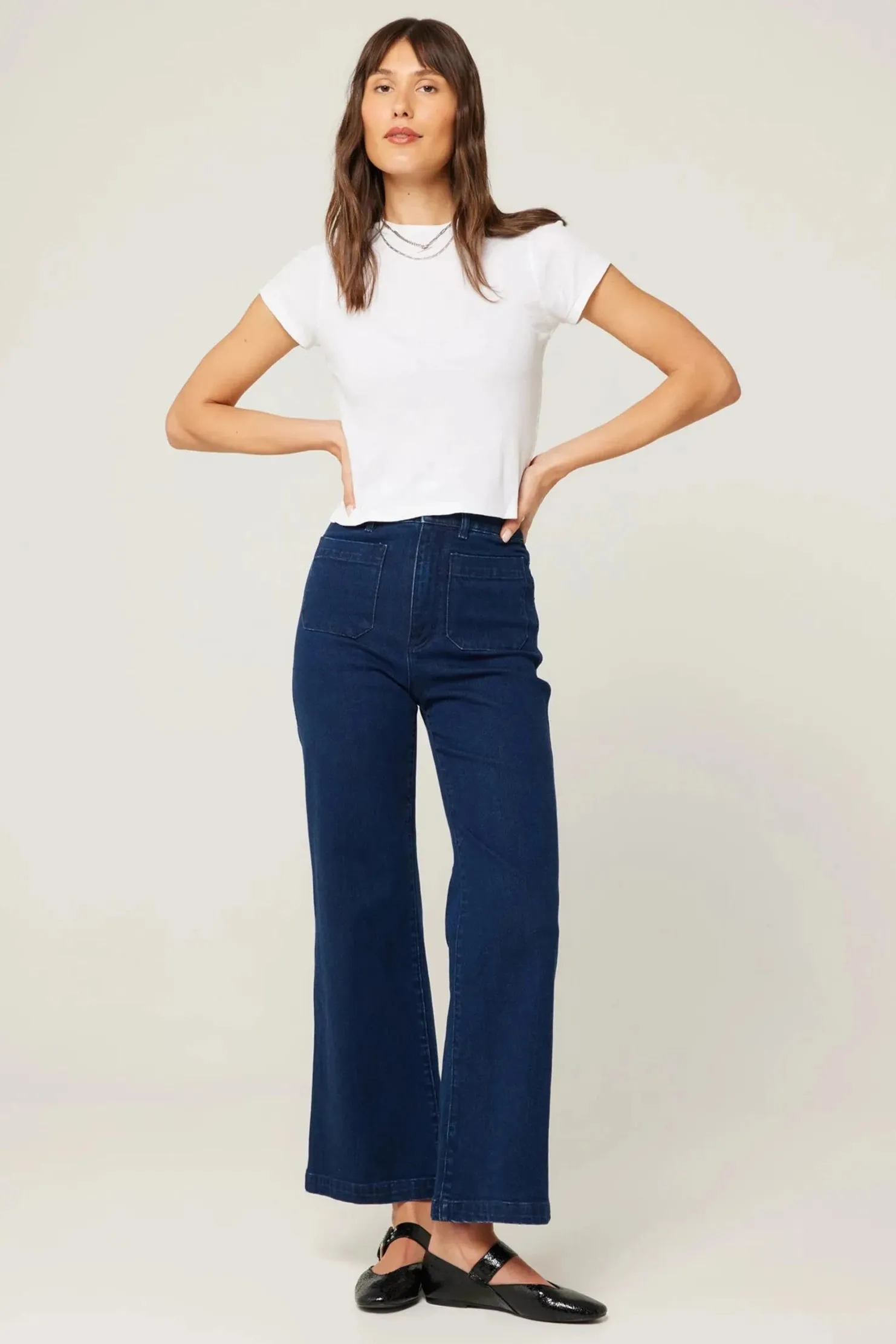 ROLLAS Sailor Ankle Denim Pant - Dark Stone