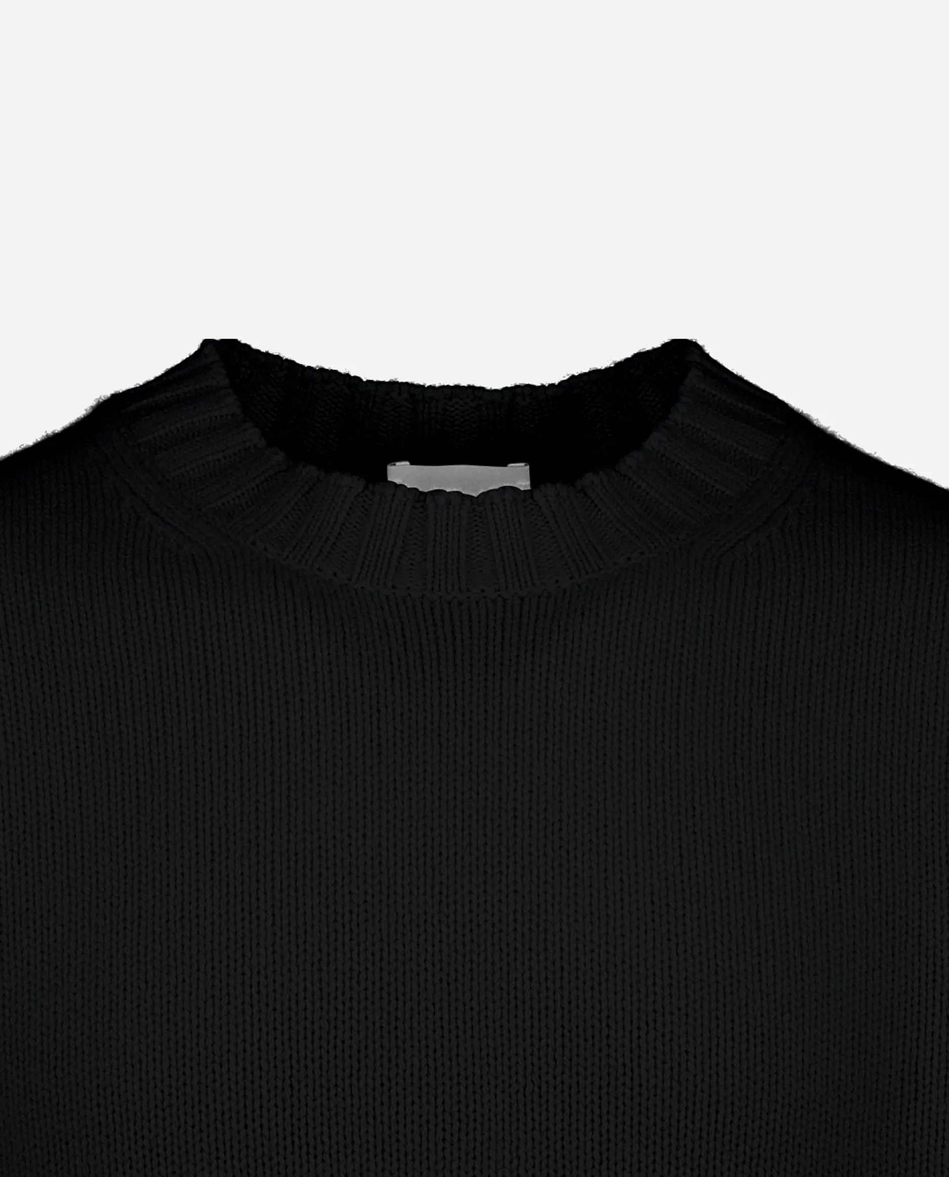 Rundhals Pullover aus Cashmere in Schwarz