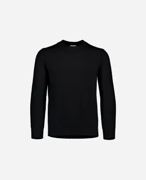 Rundhals Pullover aus Cashmere in Schwarz