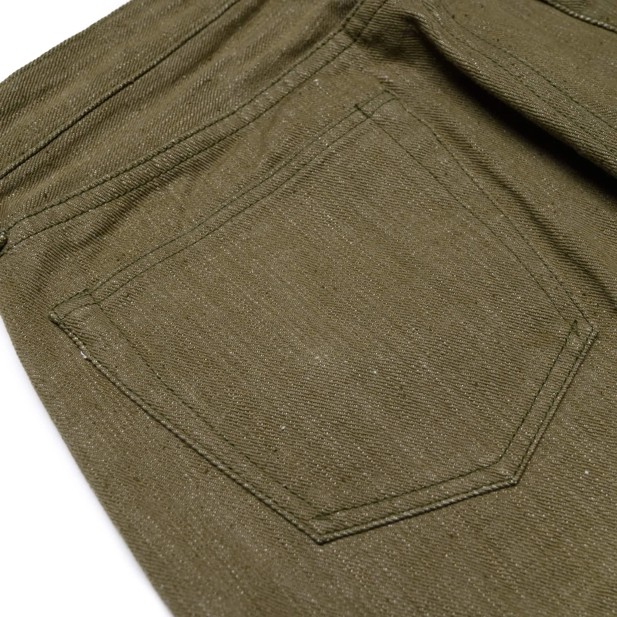 S0170GNX Uguisu Green Selvedge Denim - Slim Straight Tapered