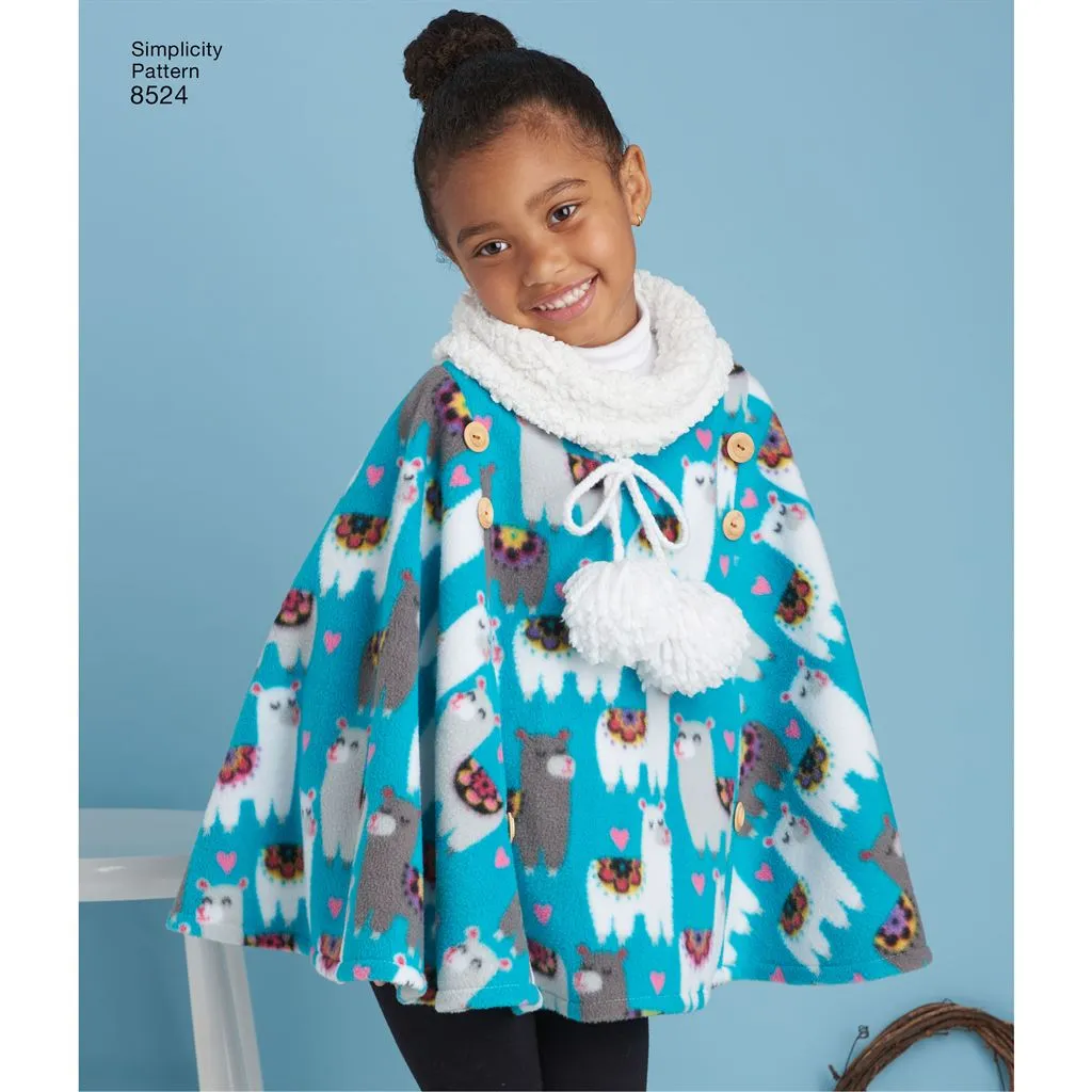Simplicity Pattern 8524 Child's Poncho