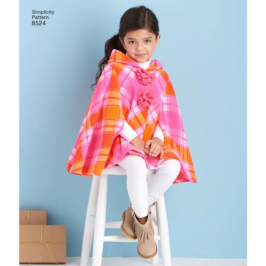 Simplicity Pattern 8524 Child's Poncho