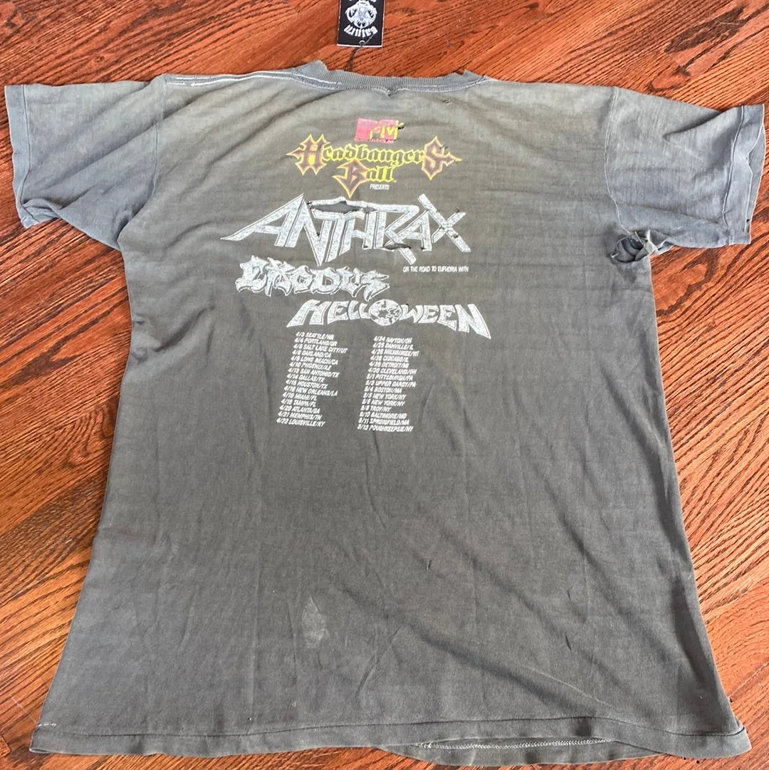 Vintage 1989 “Headbangers Ball” MTV Tour T-Shirt
