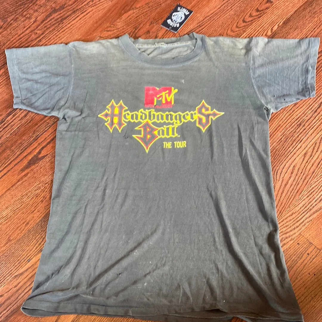 Vintage 1989 “Headbangers Ball” MTV Tour T-Shirt