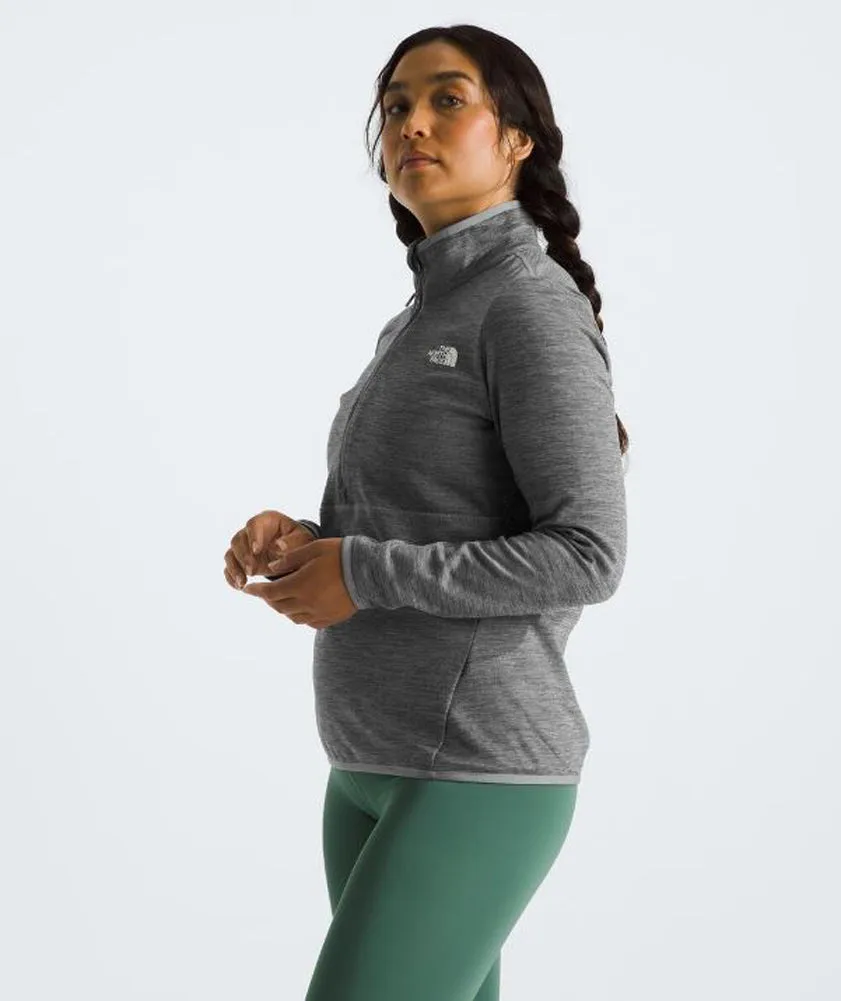 Women's Canyonlands 1/4 Zip in Medium Grey Heather by The North Face